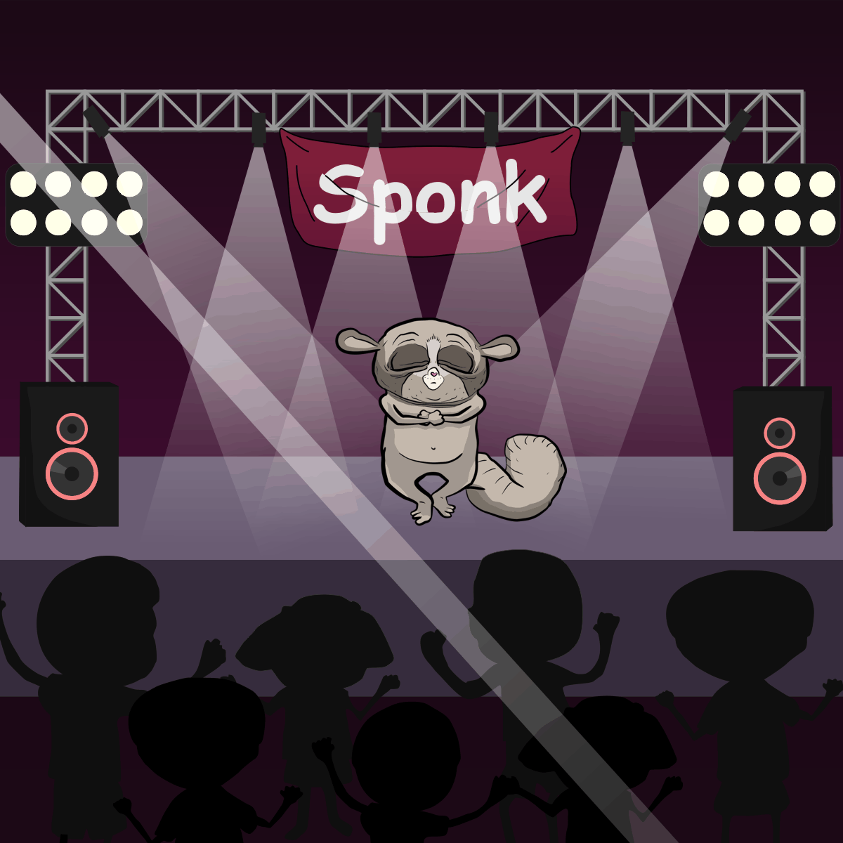 sponk on stage
